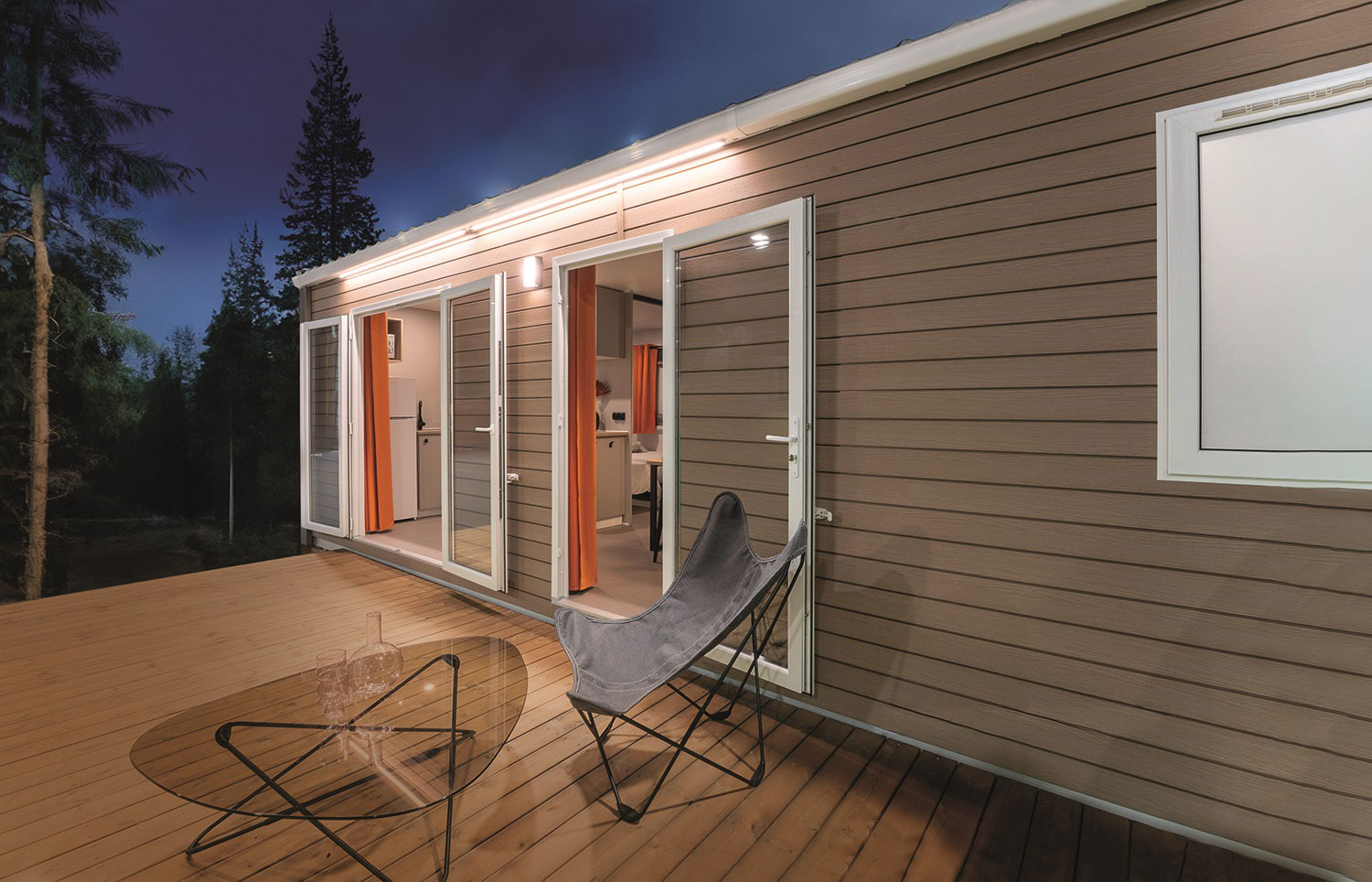 mobil home terrasse